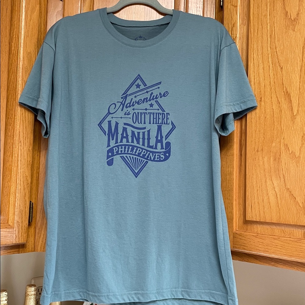 Kultura Manila Women Blue Short Sleeve Tee XL